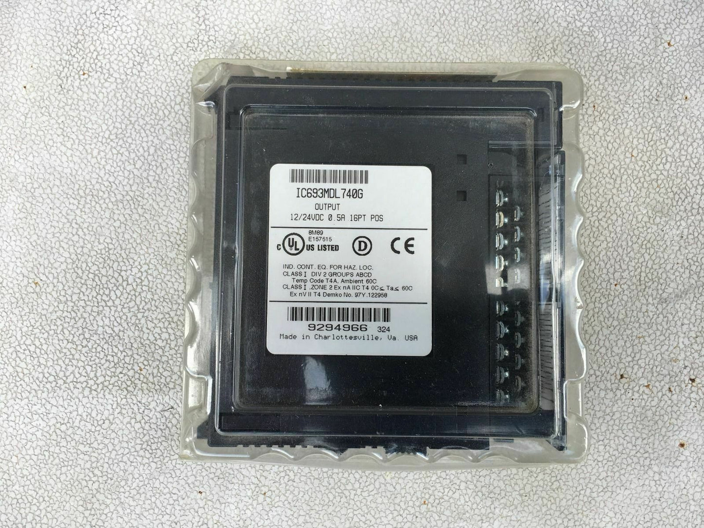 GE-FANUC IC693MDL740 - 1-Year Timer - GE-FANUC