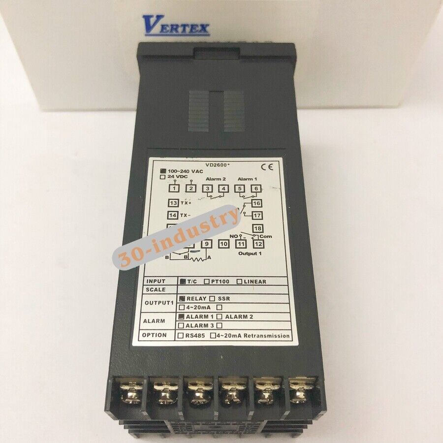 VERTEX VD2600+ Temperature Controller with Relay - VERTEX