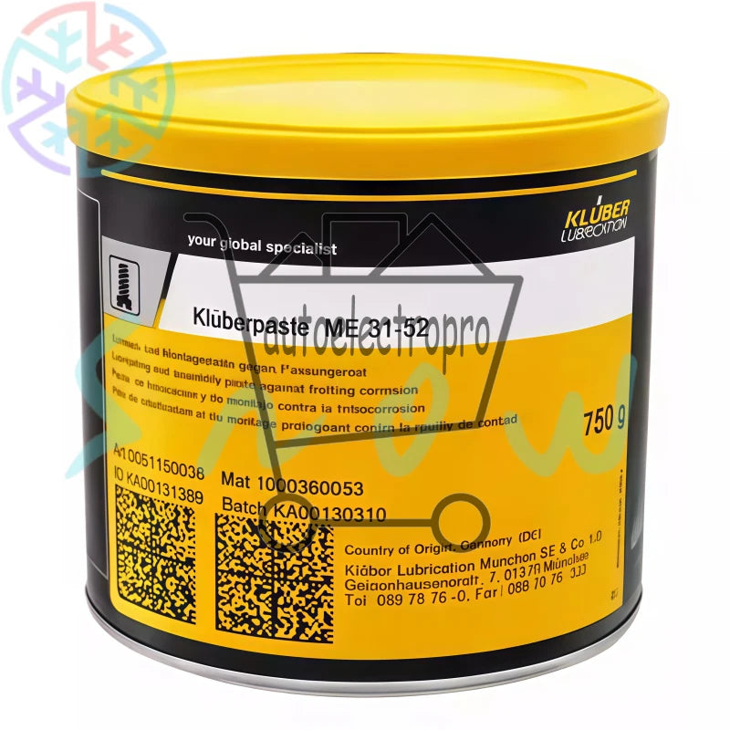 Kluber High temperature resistant paste sealing greaseME 31-52 750g