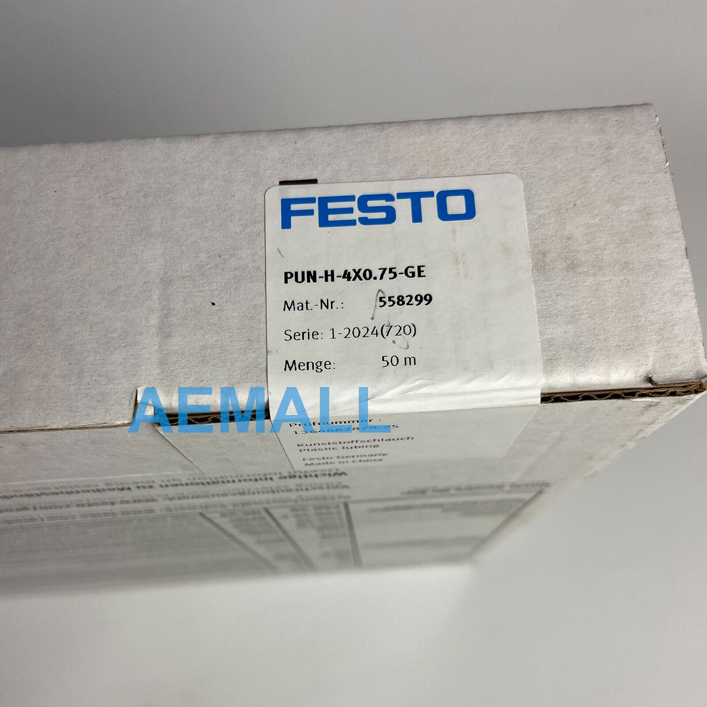 Festo PUN-H-4X0,75-GE 558299 Plastic Tubing 50meters