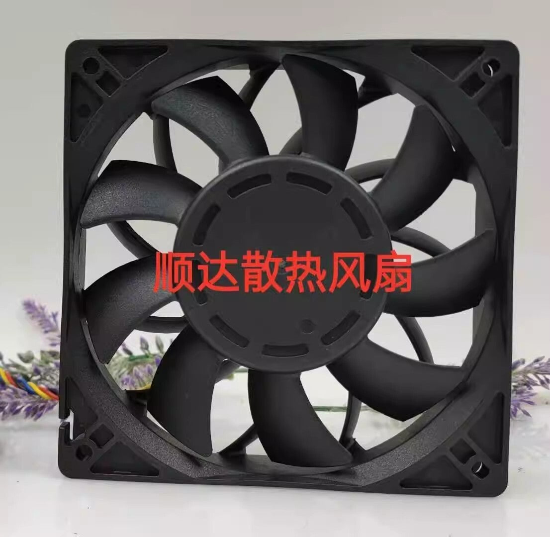 Delta FFB1212EH 12025 DC12V 1.74A 12CM 4-Wire Speed Control Large Airflow Fan