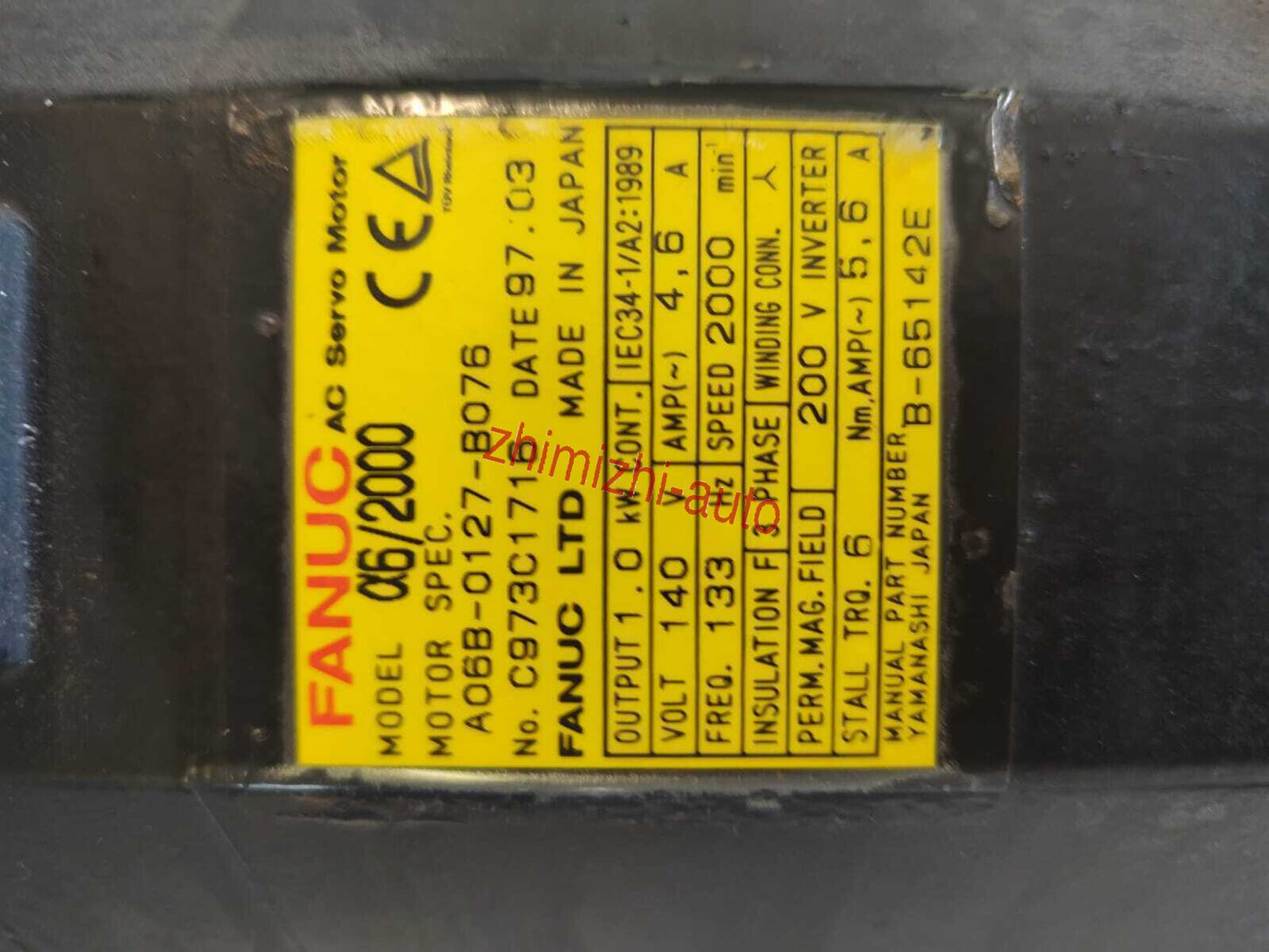 used GE FANUC A06B-0127-B076 AC Servo Motor A06B0127B076