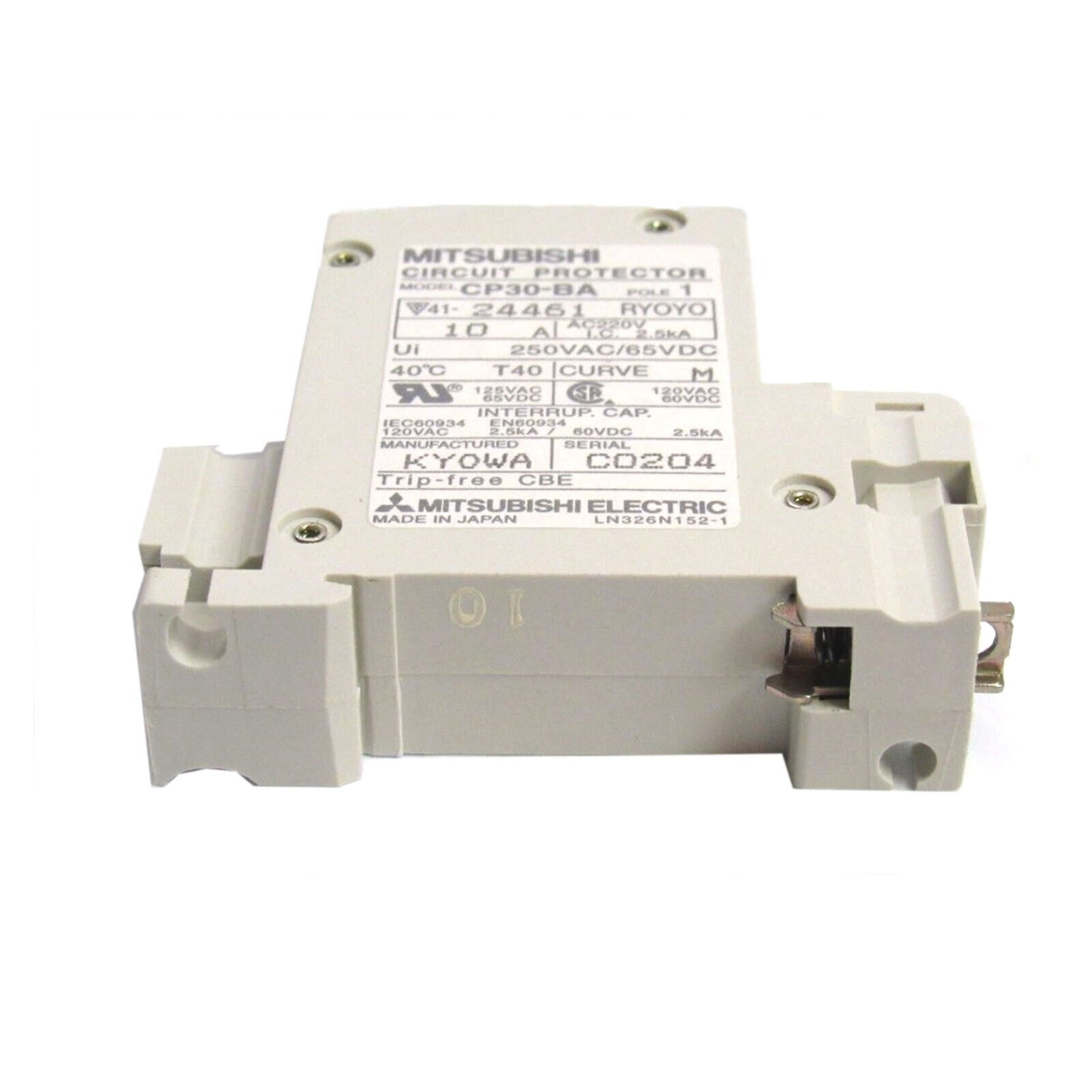 Mitsubishi Circuit Breaker CP30-BA 1P 10A - MITSUBISHI