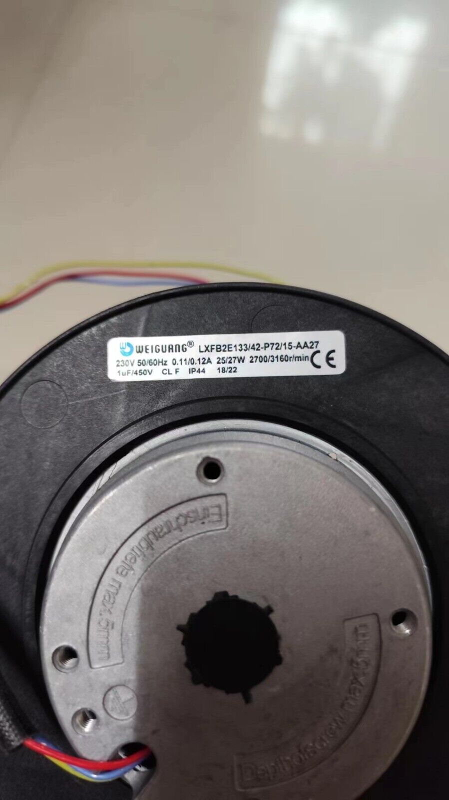 230V Centrifugal Fan WEIGUANG Fan LXFB2E133/42-P72/15-AA27 Model: 230V Centrifugal Fan WEIGUANG Fan LXFB2E133/42-P72/15-AA27 - WEIGUANG