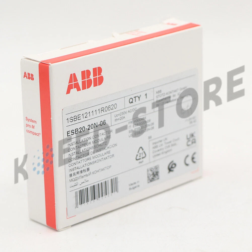 1PCS ABB ESB20-20N-06 Installation Contactor 230V AC/DC 1SBE121111R0620 /*