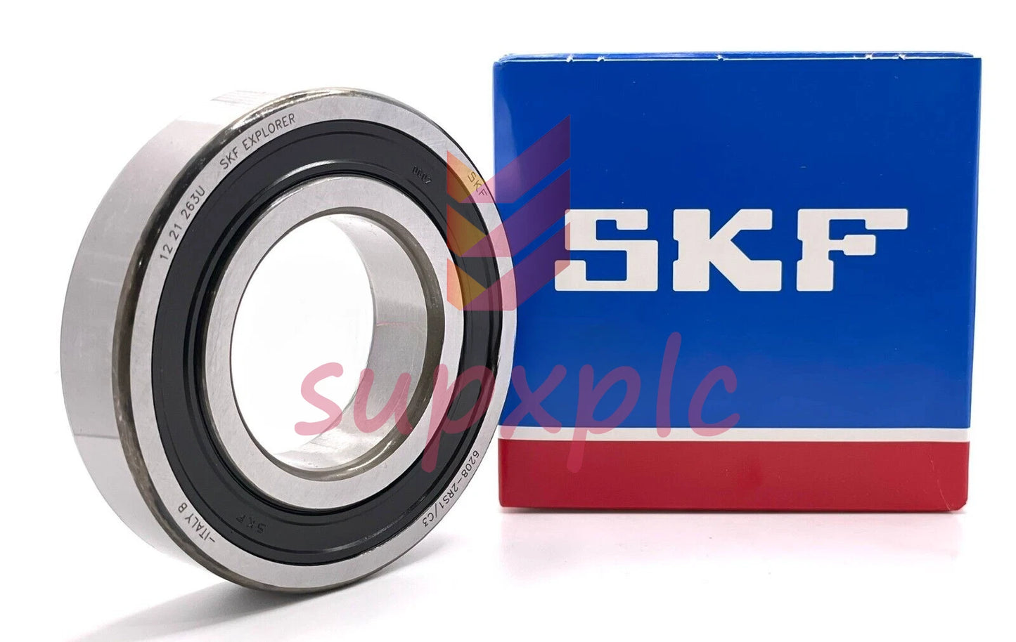 SKF 6208-2RS1/C3 DEEP GROOVE BALL BEARING, RUBBER SEALED 40x80x18 (mm)