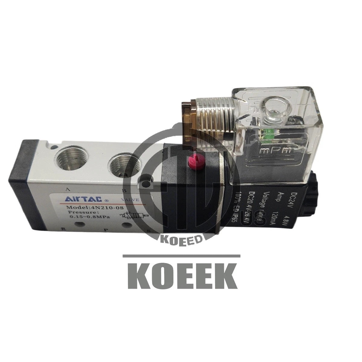 1PC Solenoid valve DC24V 4N210-08