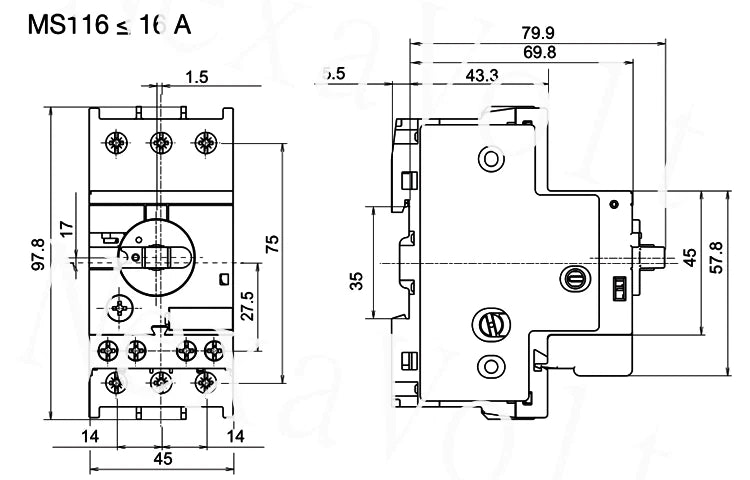 1 pieces ABB MS116-25 Manual Motor Starter 20-25A 1SAM250000R1014