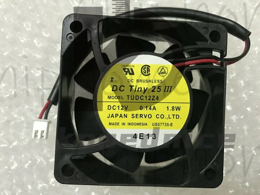 1PCS SEVO TUDC12Z4 DC12V 0.14A 1.8W 6CM 60*25MM 6025 axial fan