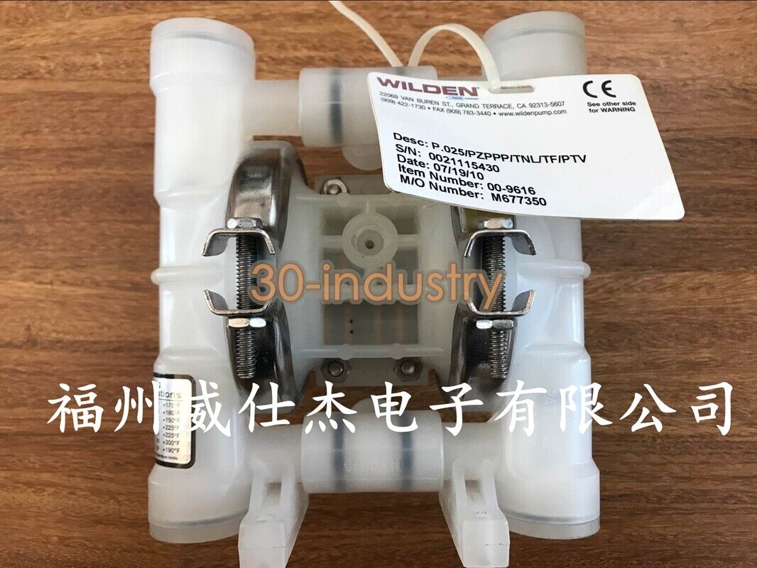 WILDEN Pneumatic Diaphragm Pump Model P.025/PZPPP/TNL/TF/PTV - WILDEN