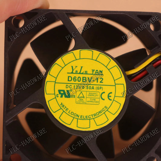 YATE LOON YaLn FAN D60BV-12 DC12V 0.50A 3-wire cooling fan#QW
