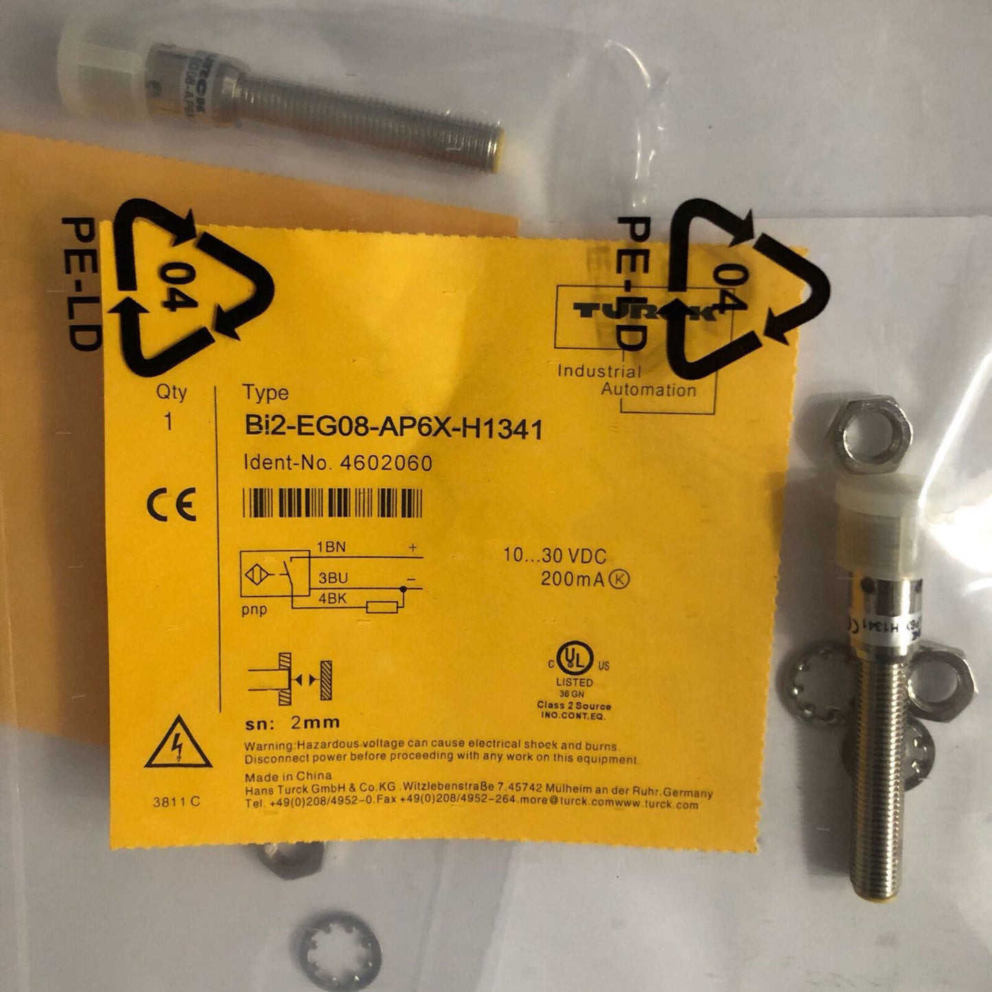 1PC Turck BI2-EG08-AP6X-H1341 BI2EG08AP6XH1341 Proximity Switch Sensor