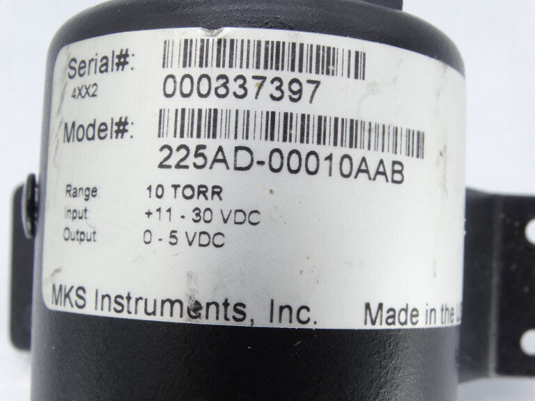 MKS 225AD-00010AAB Sensor - MKS SENSORS