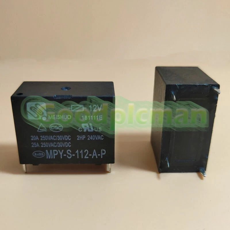 1PC MEISHUO MPY-S-112-A-P Power Relay 4 Pins 12VDC 20A 250VAC