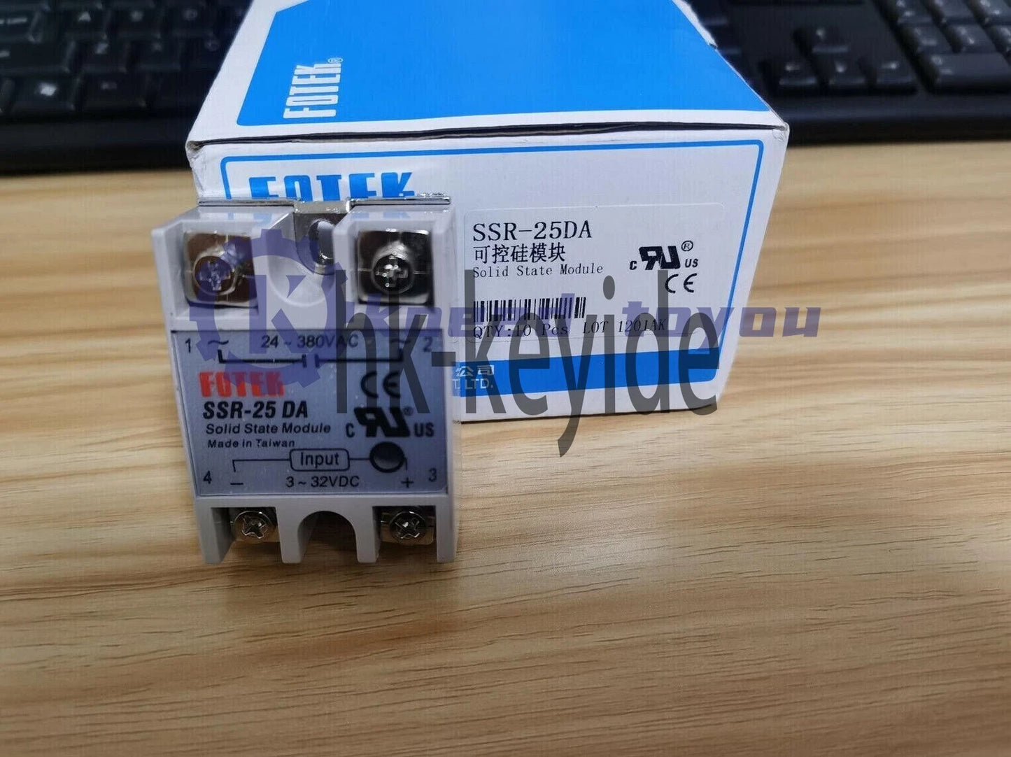 1Psc Fotek SSR-25DA SSR25DA Solid State Relay 25A