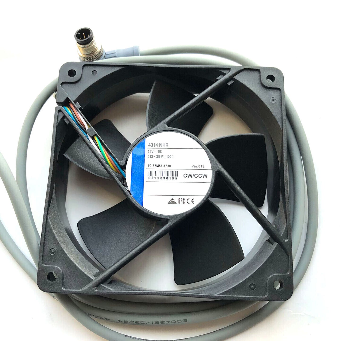 New 4314NHR 24VDC 120x120x32mm 5pin 8.7W Fan - TECHPRO