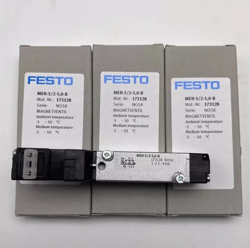 Festo MEH-5/2-5.0-B 173128 Solenoid Valve 1PC MEH-5/2-5,0-B Free Shipping