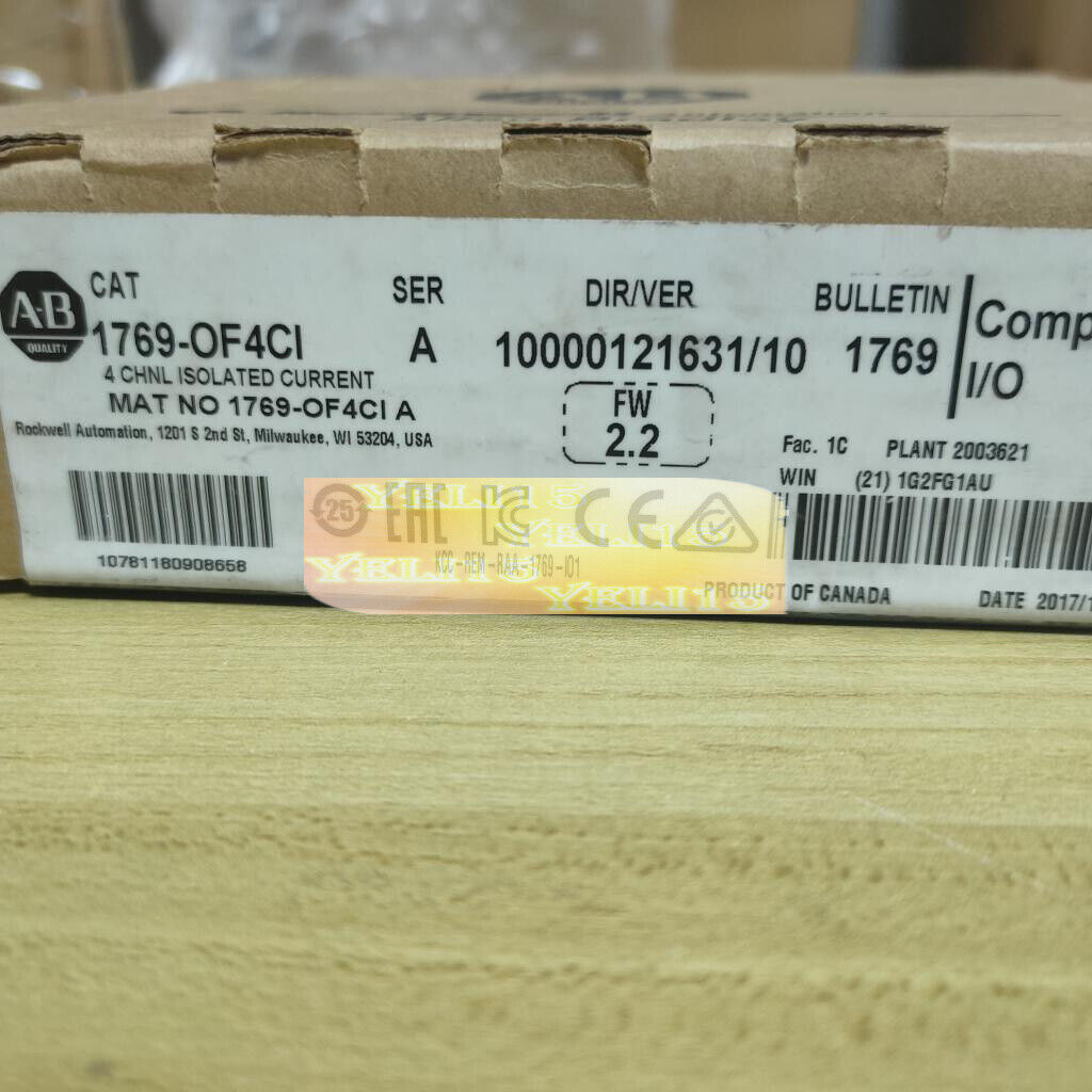 New CompactLogix 4Point Isolated Factory Sealed 1769-OF4CI - COMPACTLOGIX