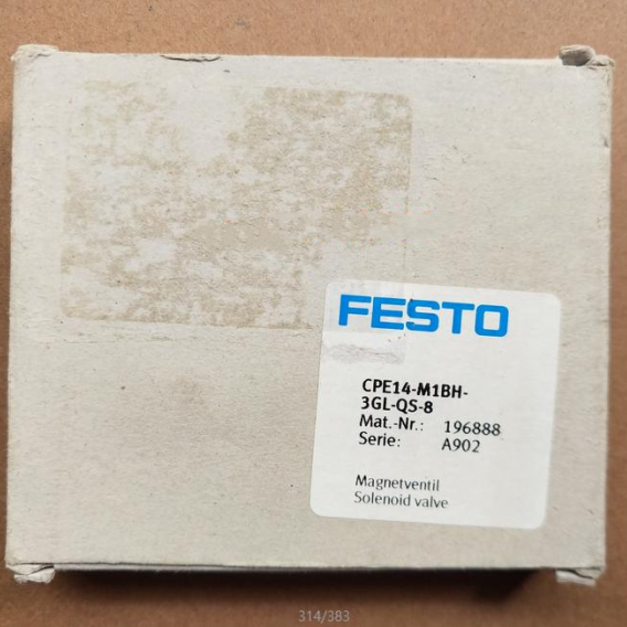 FESTO solenoid valve CPE14-M1BH-3GL-QS-8 reliable flow control solution with 1 year warranty - FESTO