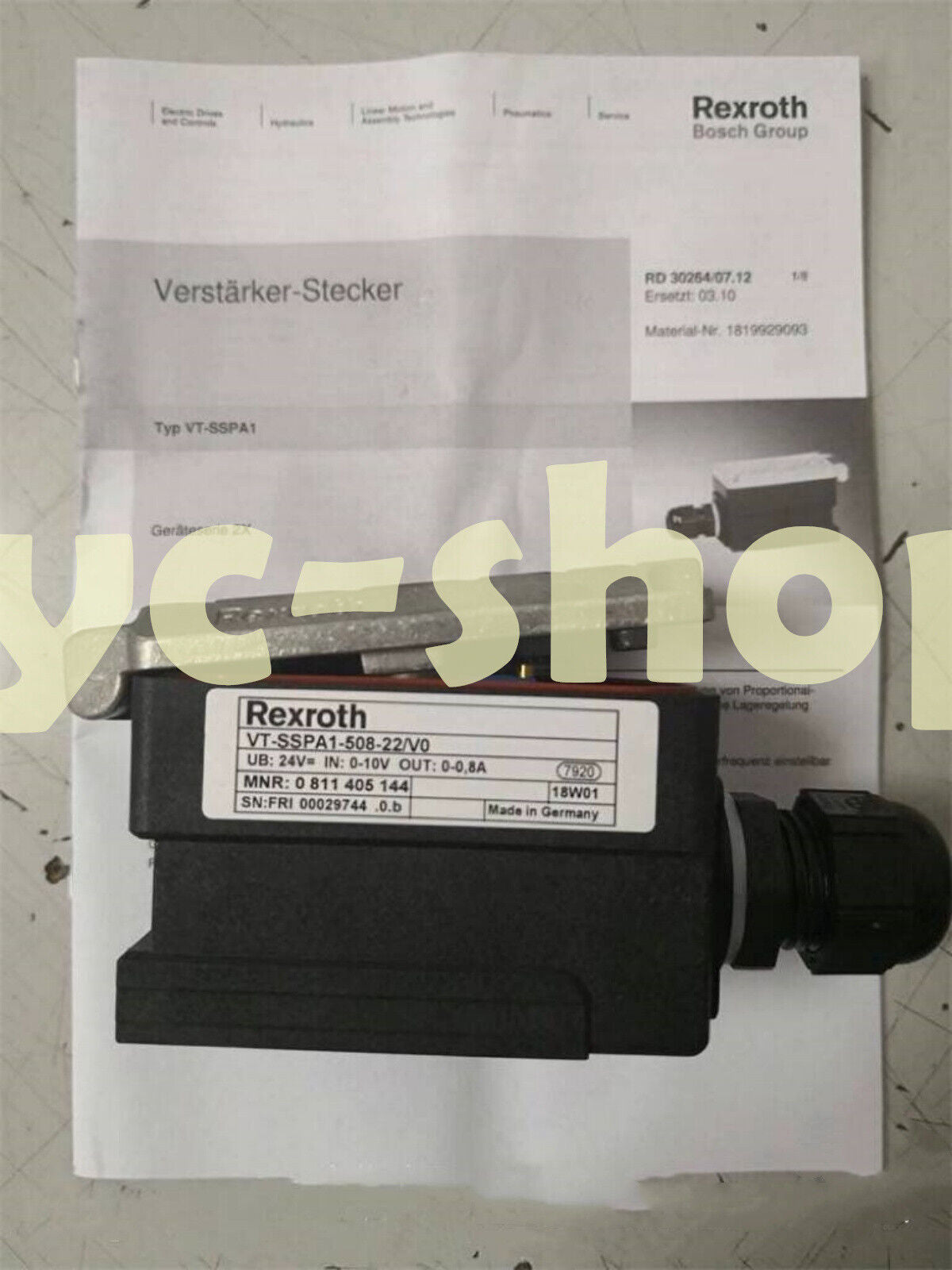 new Rexroth VT-SSPA1-508-20/V0 0811405144 boosters Fast or - REXROTH