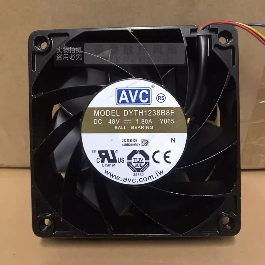 AVC DYTH1238B8F 12038 DC48V 1.80A 12CM 4-Wire Silent Cooling Fan
