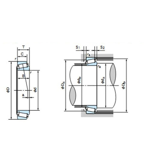 NACHI E32015J Tapered Roller Bearings 75x115x25mm - NACHI