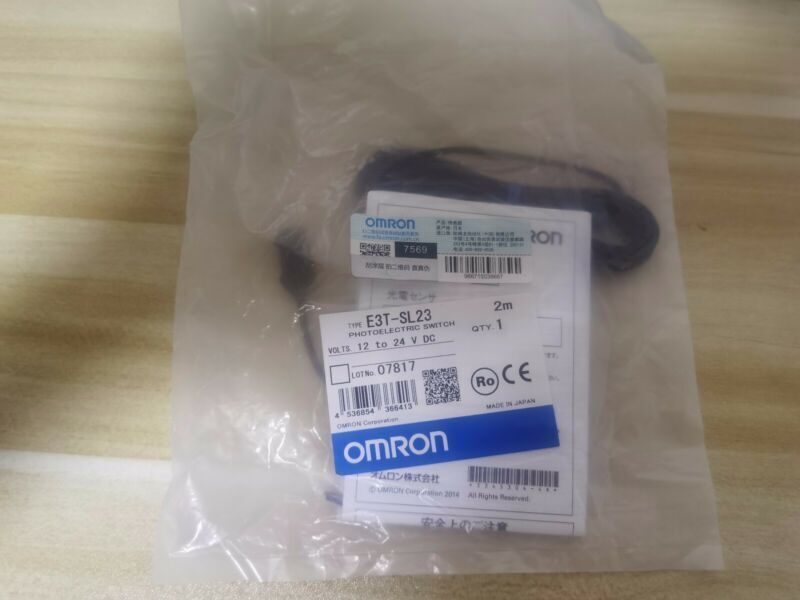 1PC Omron E3T-SL23 E3TSL23 2m Photoelectric Sensor