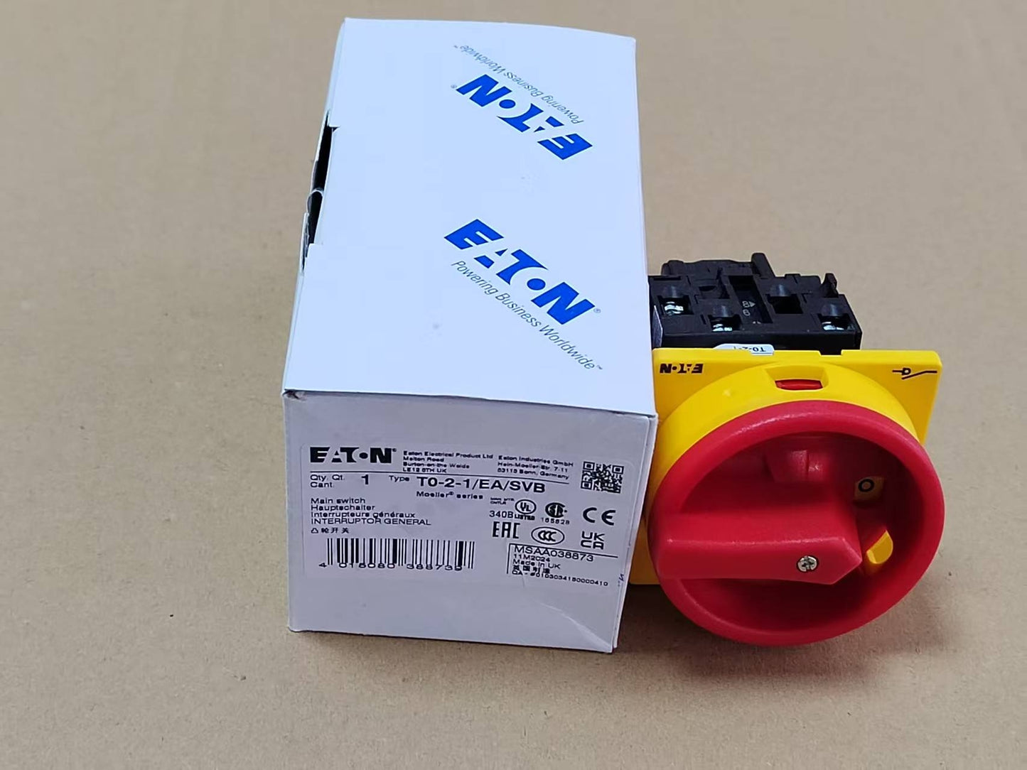 new 1PC EATON MOLELLER T0-2-1/EA/SVB Fast
