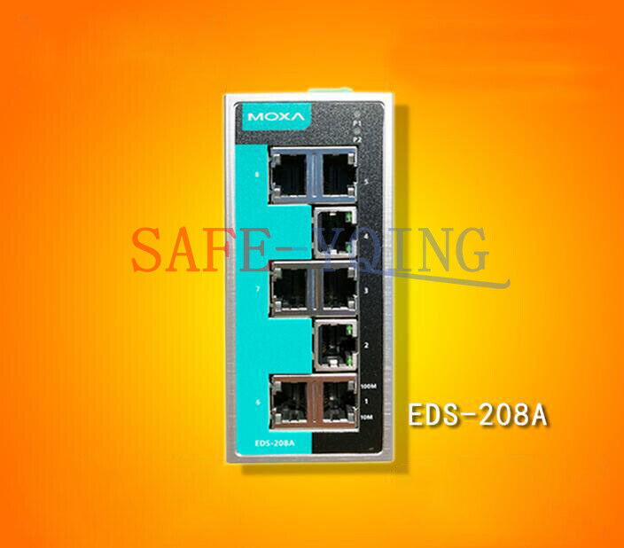 MOXA EDS-208A-SS-SC Ethernet Switch for PLC Applications - MOXA