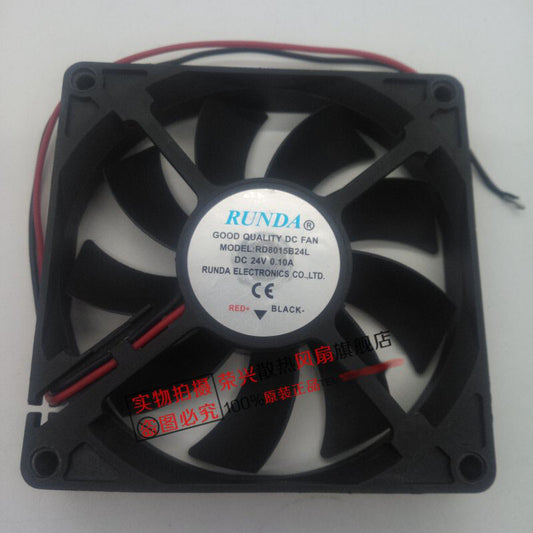 1Pcs RUNDA RD8015B24L 8015 8CM 24V 0.10A Inverter Cooling Fan