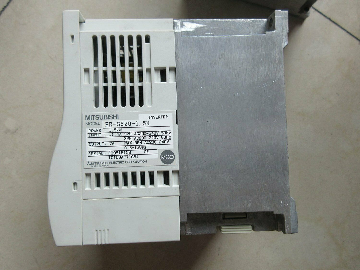 Used Mitsuboshi Inverter FR-S520-1.5K 1.5KW 220V Tested - MITSUBISHI