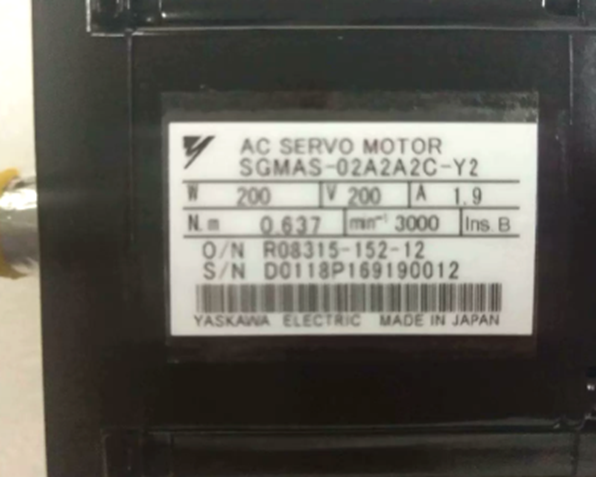 New Yaskawa AC Servo Motor SGMAS-02A2A2C-Y2 - YASKAWA