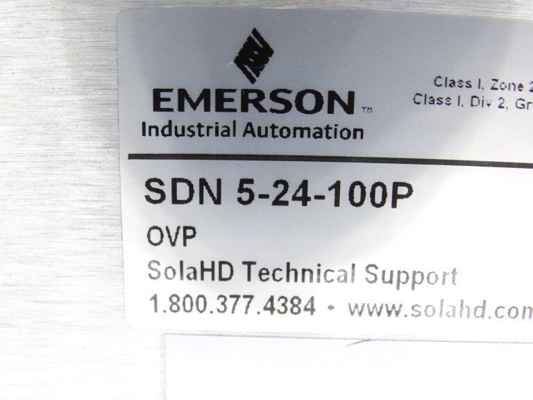 SDN-5-24-100P 100W 24V DC Power Supply - EMERSON