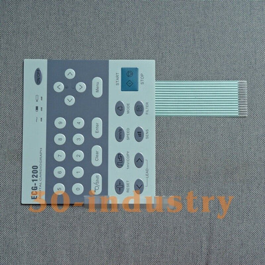 Protective Film Membrane Keypad Compatible with ECG-1200 - ECG SOLUTIONS