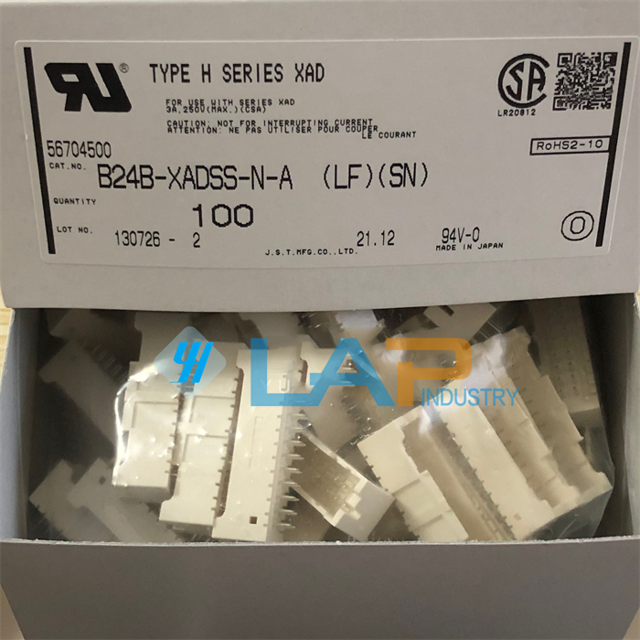 100PCS Box B24B-XADSS-N-A LF SN Connector 2.5mm 24Pin Straight Plug - OMRON