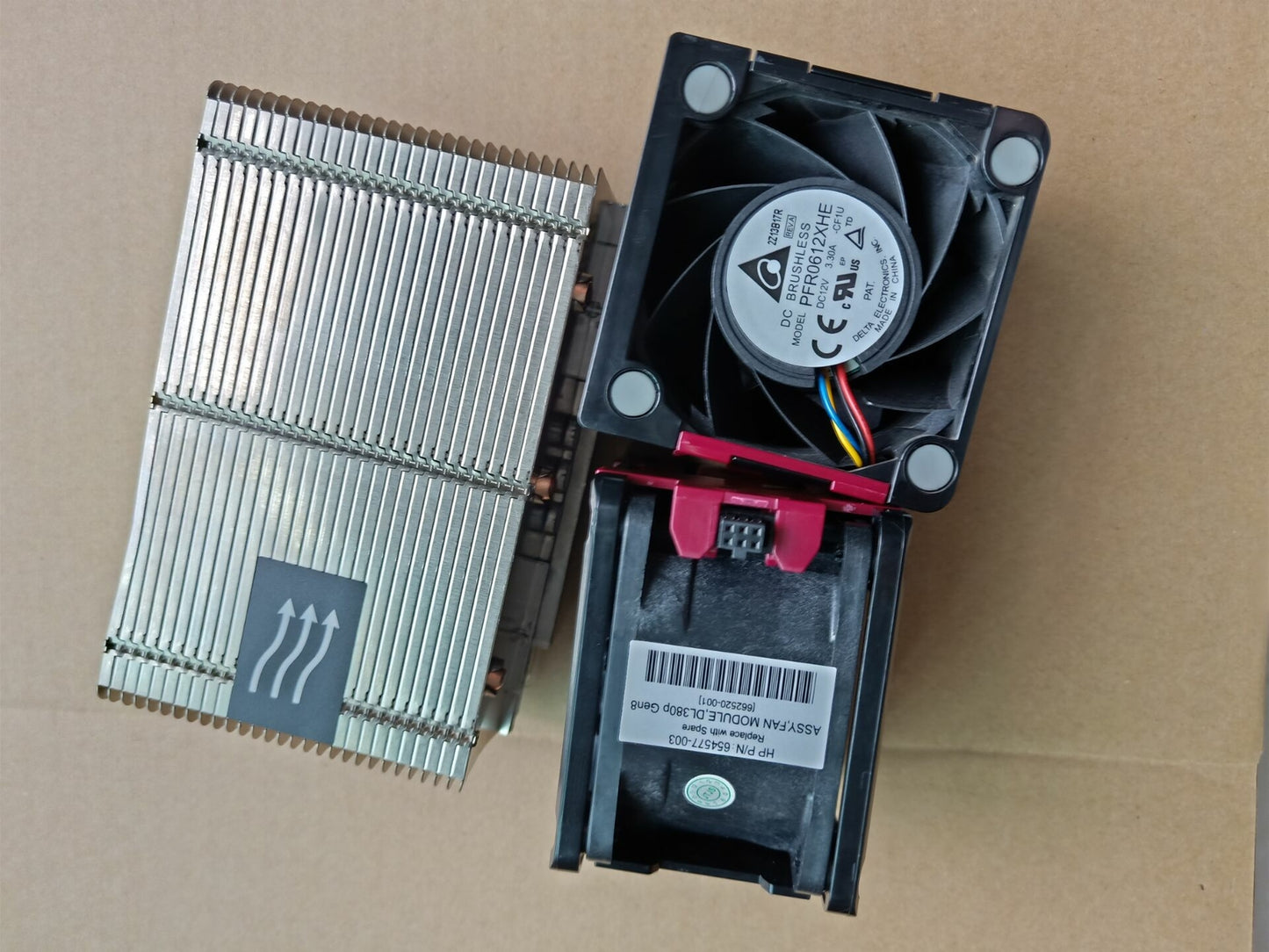 new HP DL380 DL380p G8 Xeon V2 CPU Kit, Heatsink 662522-001 & 2 Fans 654577-001