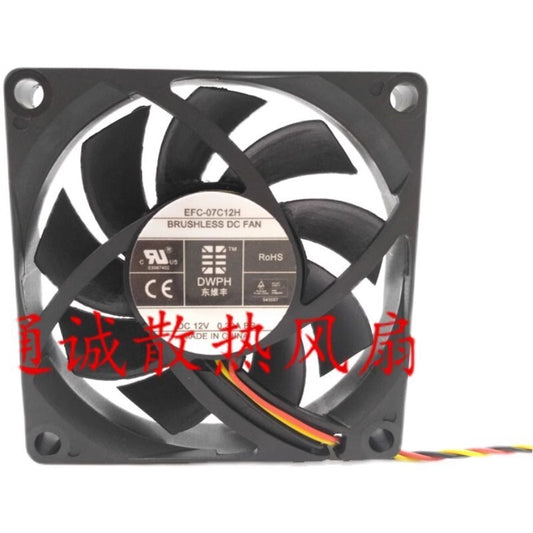 DWPH EFC-07C12H 12V 0.30A 7cm 7015 large air cooling fan