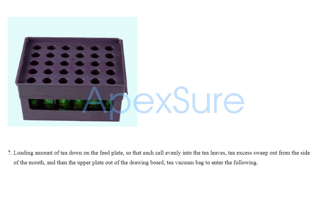 1PC Manual Tea Bag Packing Machine Tea Packing Machine for Small Business 7-14g