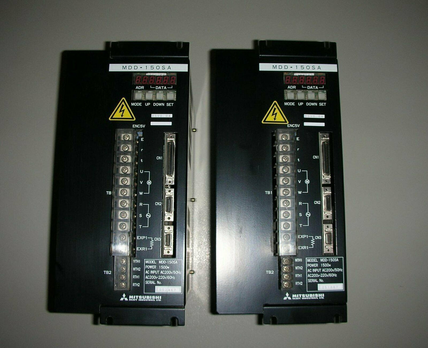 Used Mitsubishi MDD-150SA 1.5KW Servo Controller Tested in Good Condition - MITSUBISHI