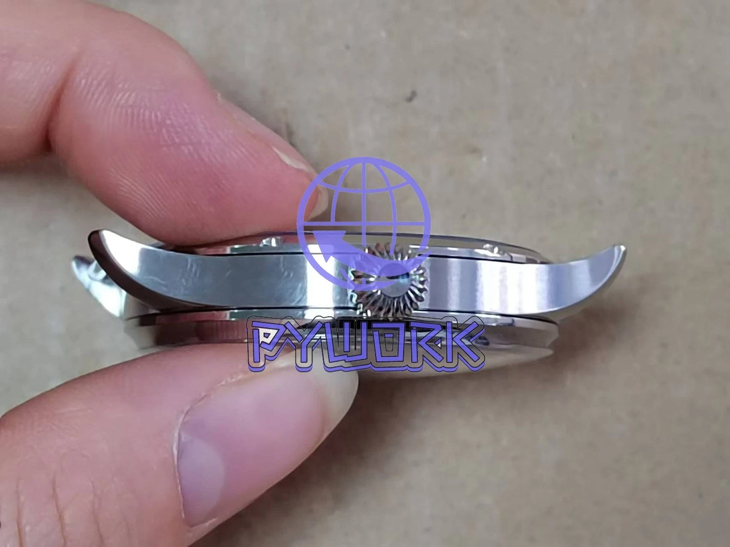 1PCS for Sapphire case 40mm 316L stainless steel for ETA6497/6498 movement