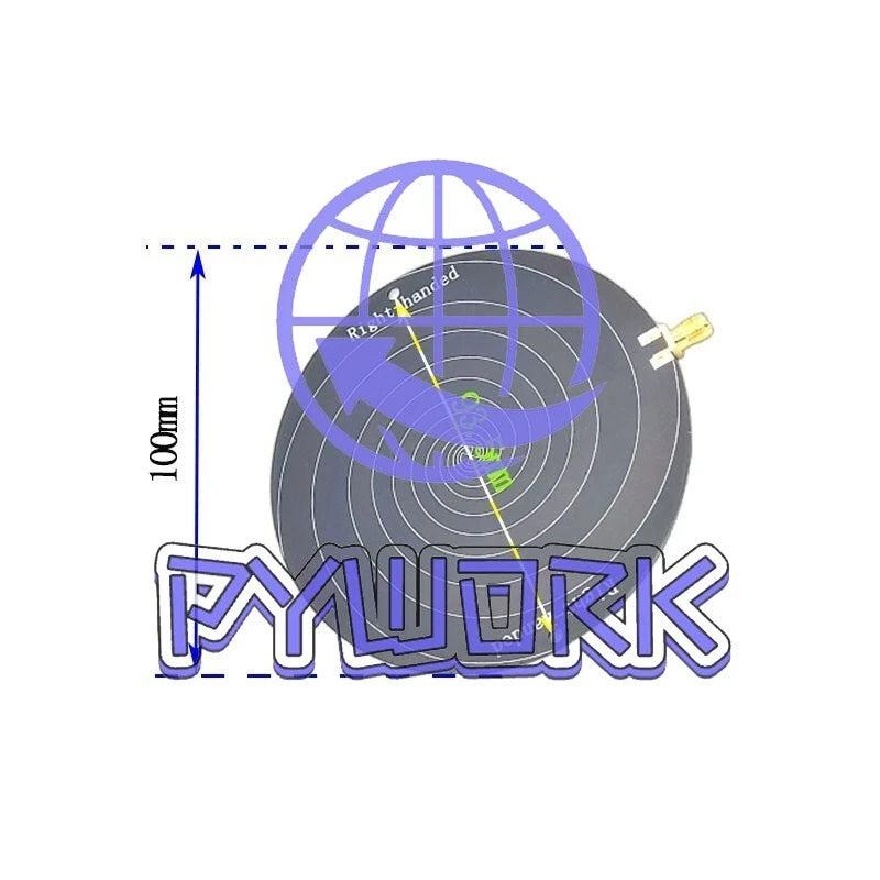 510MHz-10GHz Circular Polarization UWB Antenna Equiangular Spiral Antenna tops