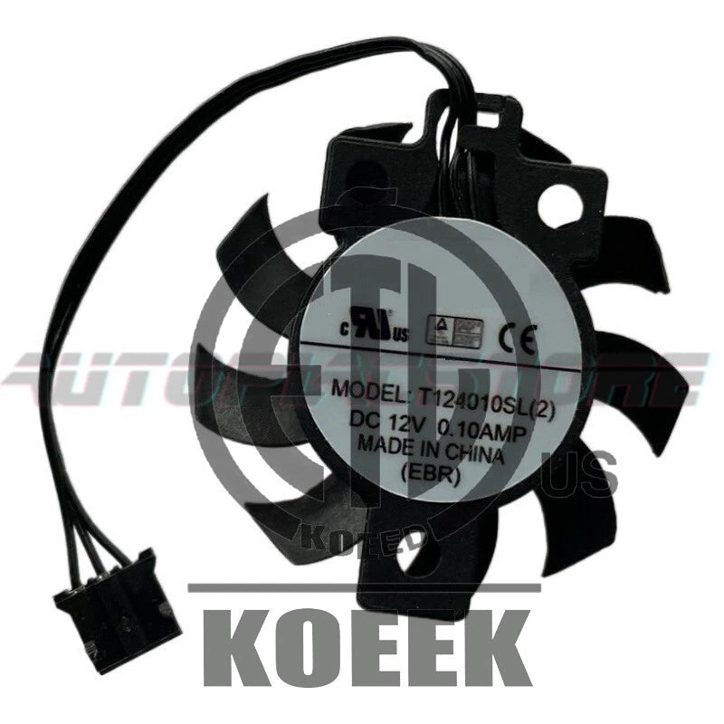T124010SL(2) DC12V 0.10A 3-wire Cooling Fan 27x27x14mm