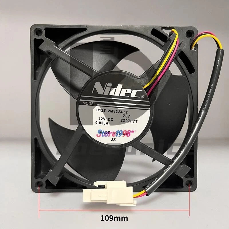 1 Pc. Refrigerator Fan 12VDC 0.058A 3Pin U12E12MS2J3-52 Z07