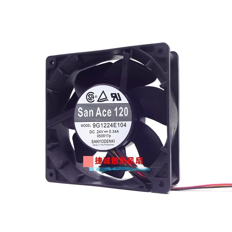 Sanyo 9G1224E104 24V 0.34A 12038 12CM chassis inverter Computer fan