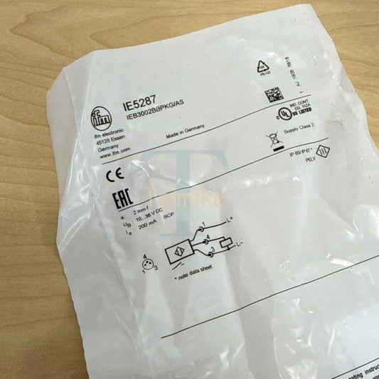 ! IFM IE5287 Inductive Proximity Sensor IEB3002BBPKG/AS