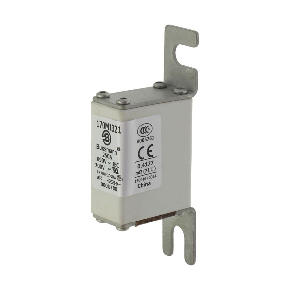 BUSSMANN Solar Fuse 690V 250A, High-Quality Protection, 170M1321 - BUSSMANN