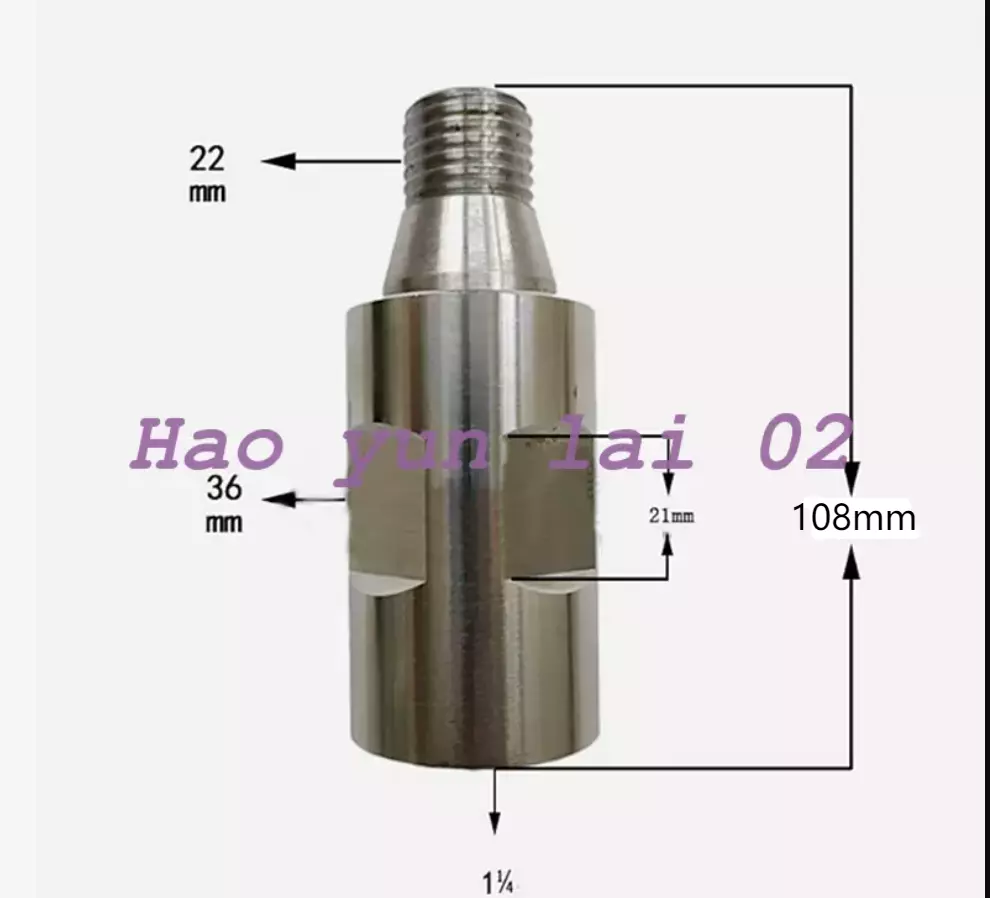 new 1pcs For Diamond Core Drill Machine Adapter EU Standard Thread 1-1/4-7 to M22