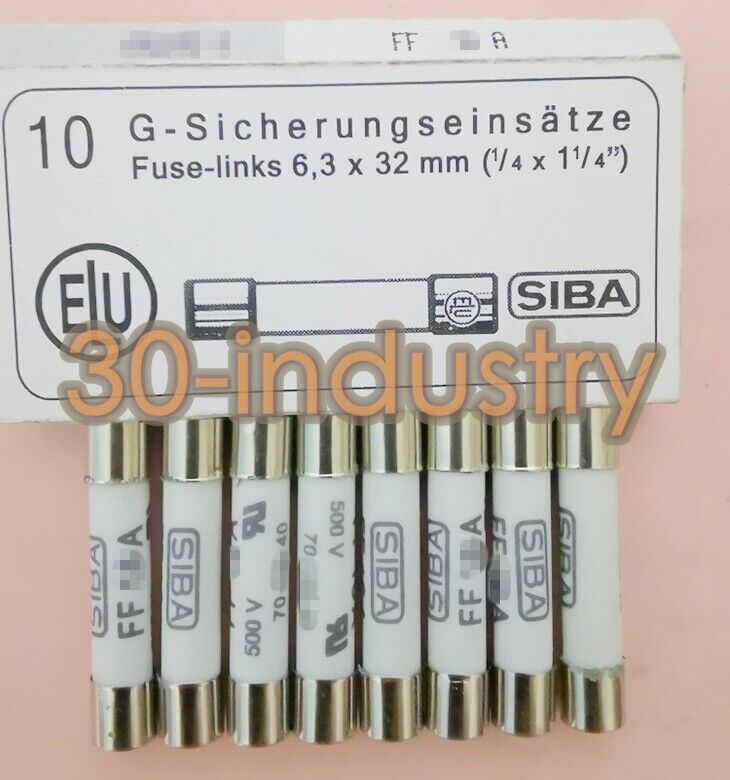 10 Pack SIBA FF5A Fast Quick Blow Fuse 5A 500VAC - 7012540 - SIBA