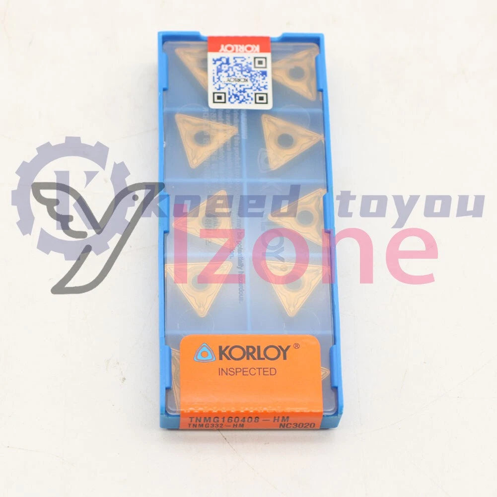 10PCS/BOX KORLOY TNMG160408-HM NC3020 Carbide Inserts CNC TOOL