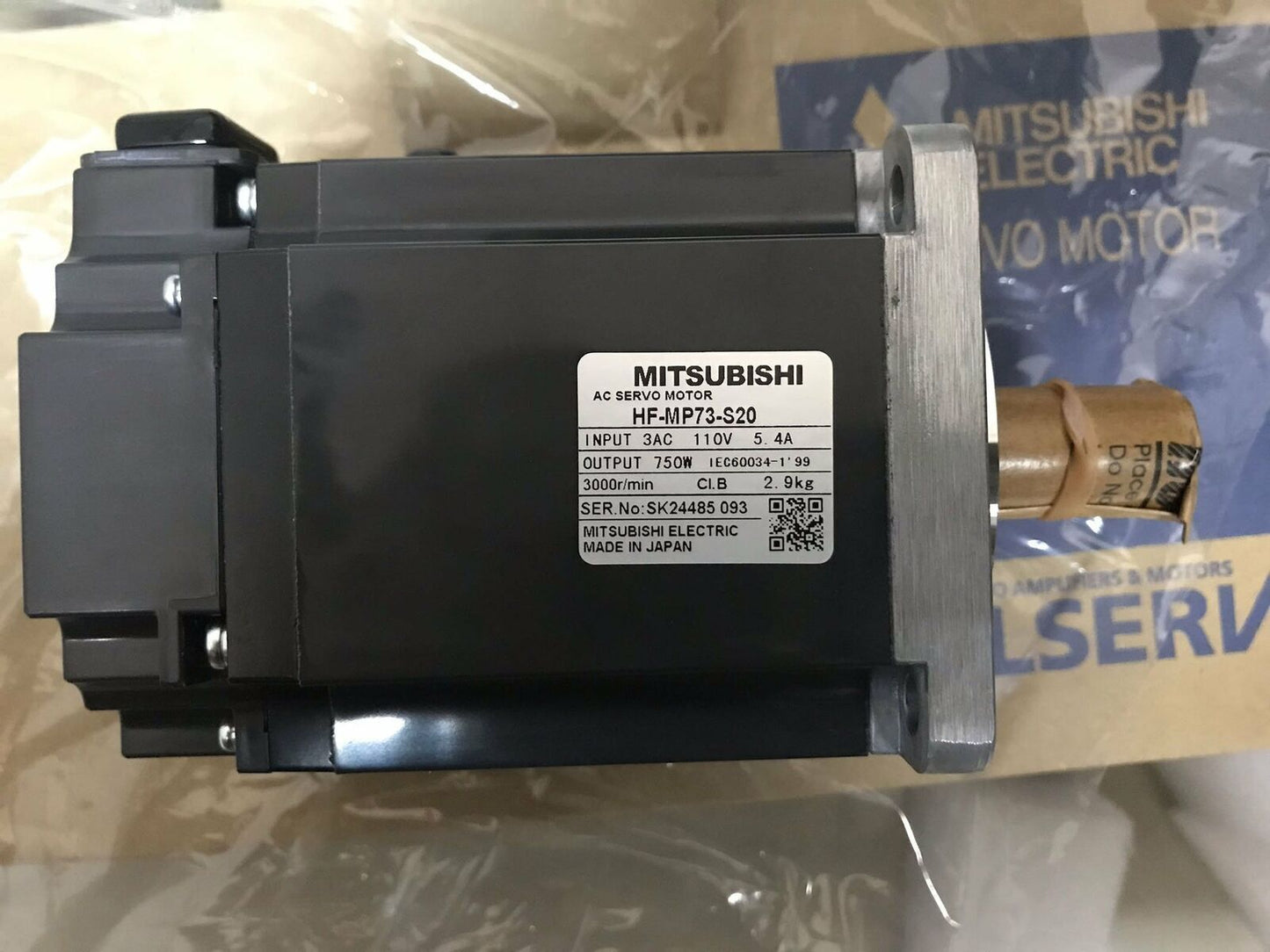 Mitsubishi HF-MP73-S20 Servo Motor One year - MITSUBISHI